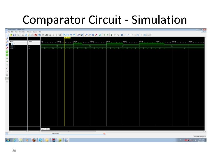 Comparator Circuit - Simulation 80 