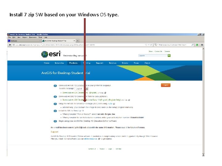 Install 7 zip SW based on your Windows OS type. 