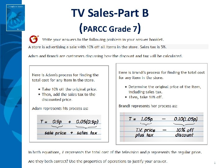 TV Sales-Part B (PARCC Grade 7) 