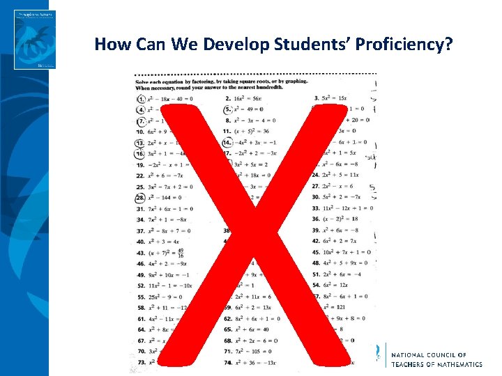 X How Can We Develop Students’ Proficiency? 