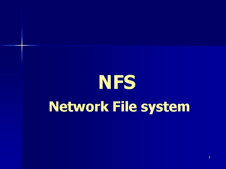 NFS Network File system 3 