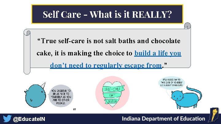 Self Care - What is it REALLY? “True self-care is not salt baths and