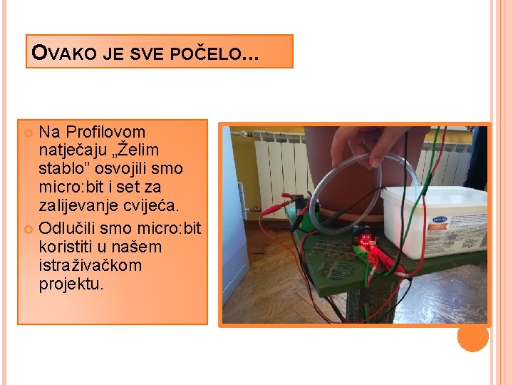 OVAKO JE SVE POČELO. . . Na Profilovom natječaju „Želim stablo” osvojili smo micro: