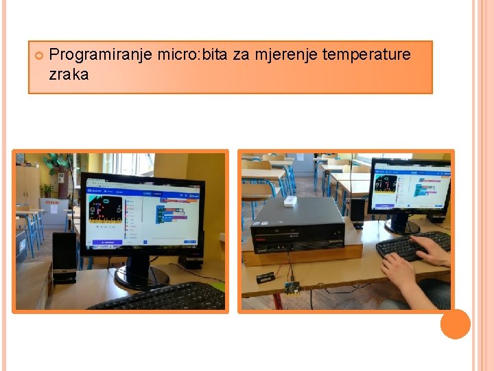  Programiranje micro: bita za mjerenje temperature zraka 