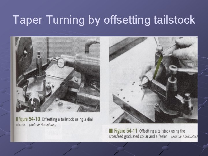 Taper Turning by offsetting tailstock 