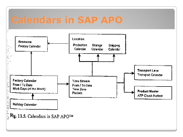 Calendars in SAP APO 