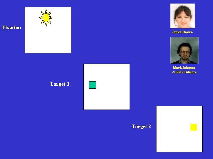 Fixation Janice Brown Mark Johnson & Rick Gilmore Target 1 Target 2 