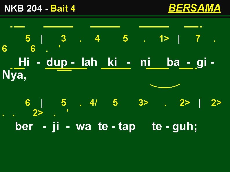 BERSAMA NKB 204 - Bait 4 6 5 | 6. 3 . 4 5