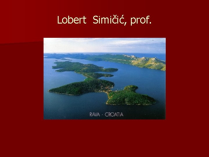 Lobert Simičić, prof. 