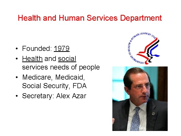 Health and Human Services Department • Founded: 1979 • Health and social services needs