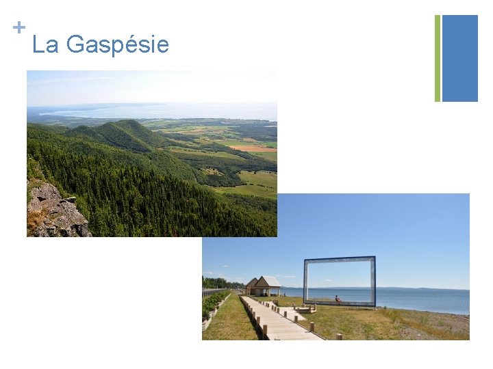 + La Gaspésie 