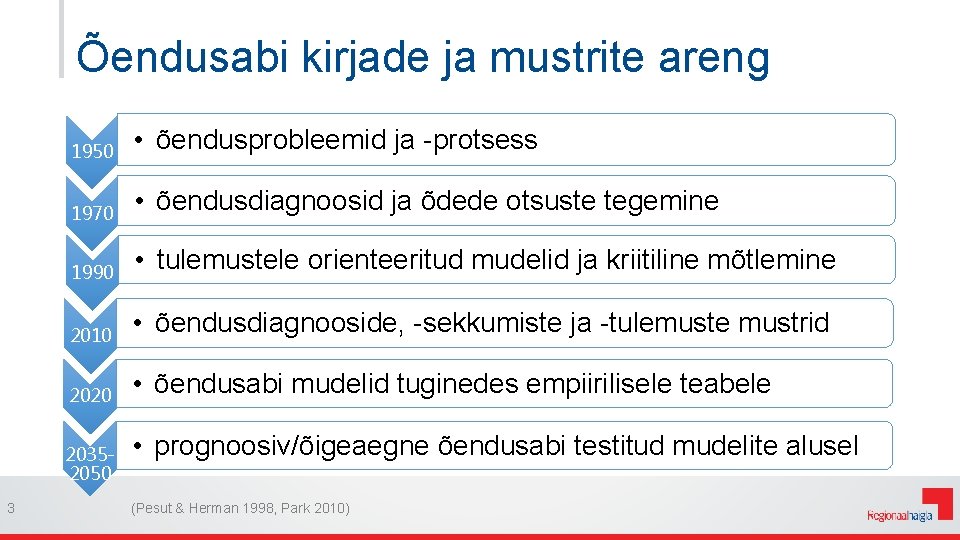 Õendusabi kirjade ja mustrite areng 1950 • õendusprobleemid ja -protsess 1970 • õendusdiagnoosid ja