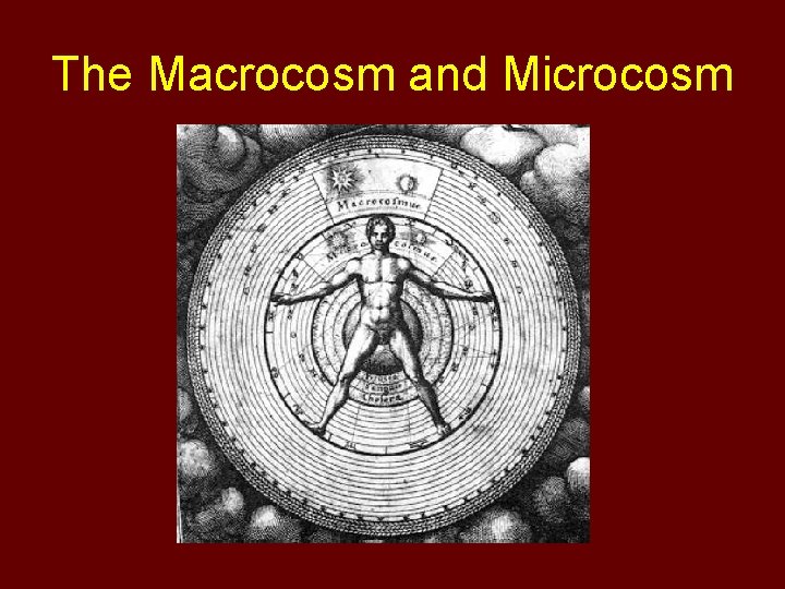 The Macrocosm and Microcosm 