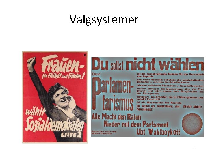 Valgsystemer 2 