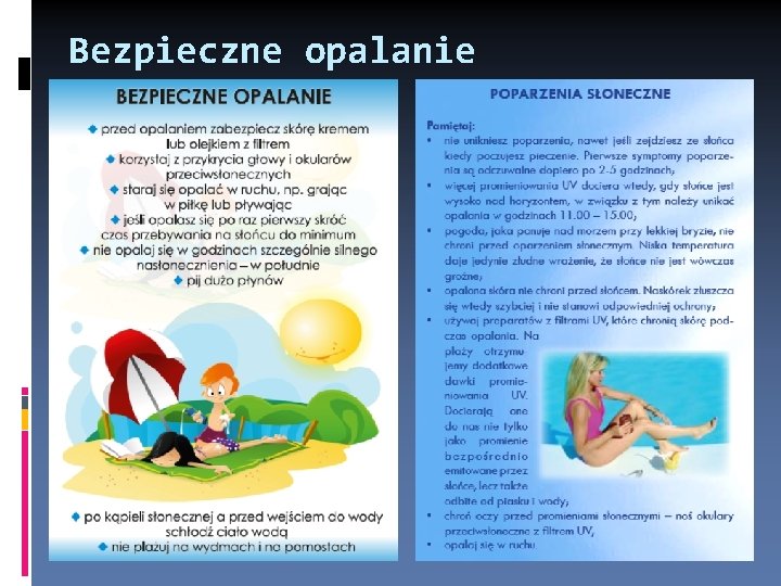 Bezpieczne opalanie 