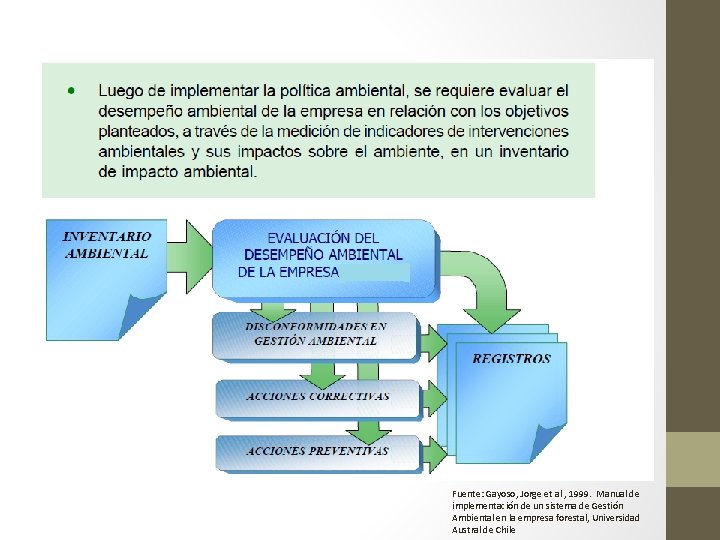 Fuente: Gayoso, Jorge et al , 1999. Manual de implementación de un sistema de Fuente: Gayoso, Jorge et al , 1999. Manual de implementación de un sistema de
