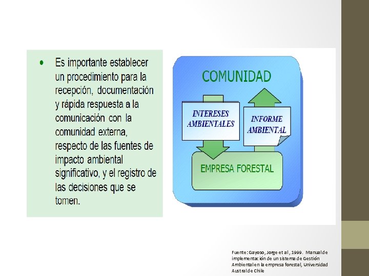 Fuente: Gayoso, Jorge et al , 1999. Manual de implementación de un sistema de Fuente: Gayoso, Jorge et al , 1999. Manual de implementación de un sistema de