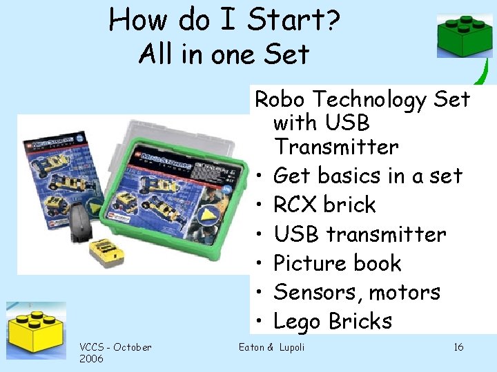 How do I Start? All in one Set Robo Technology Set with USB Transmitter