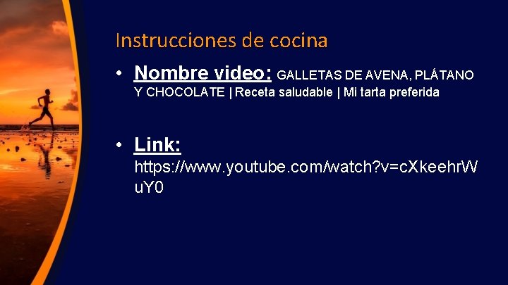 Instrucciones de cocina • Nombre video: GALLETAS DE AVENA, PLÁTANO Y CHOCOLATE | Receta