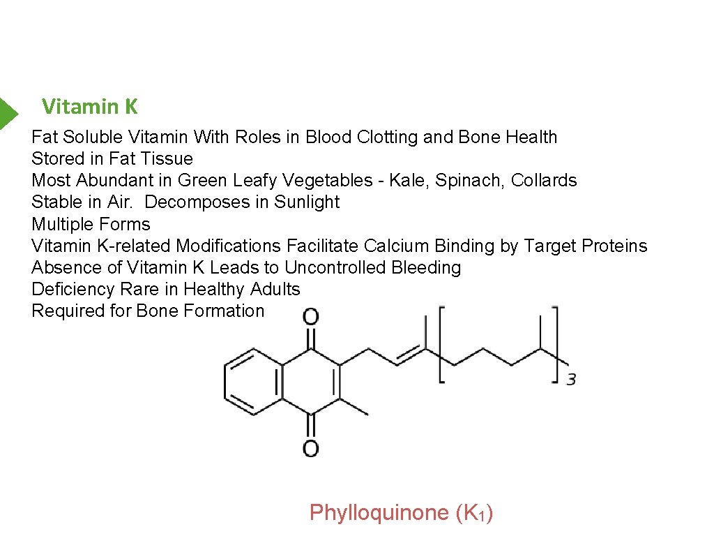 Vitamin K Fat Soluble Vitamin With Roles in Blood Clotting and Bone Health Stored