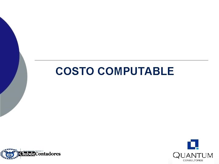 COSTO COMPUTABLE 