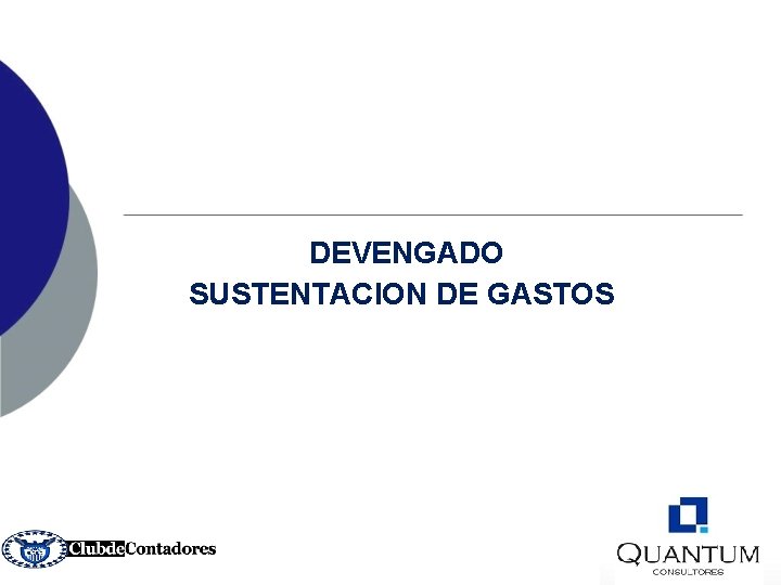  DEVENGADO SUSTENTACION DE GASTOS 