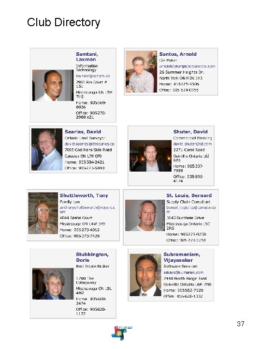 Club Directory 37 