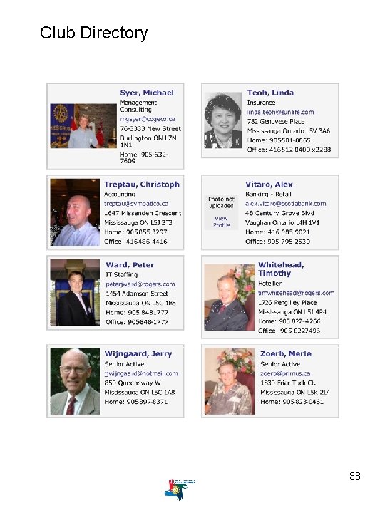 Club Directory 38 