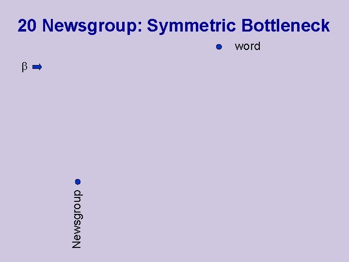 20 Newsgroup: Symmetric Bottleneck word Newsgroup 