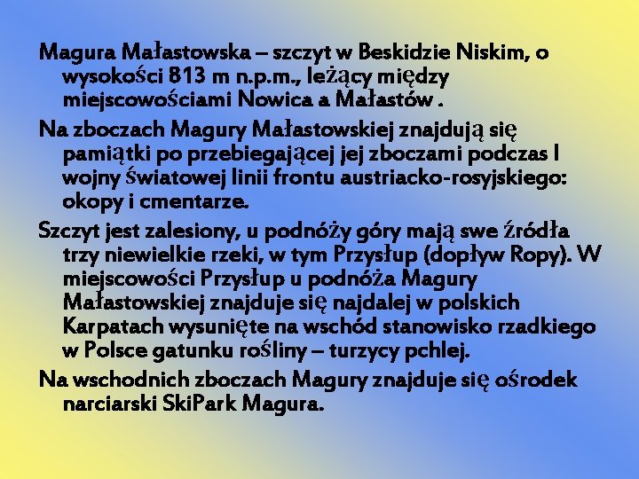Magura Małastowska – szczyt w Beskidzie Niskim, o wysokości 813 m n. p. m.