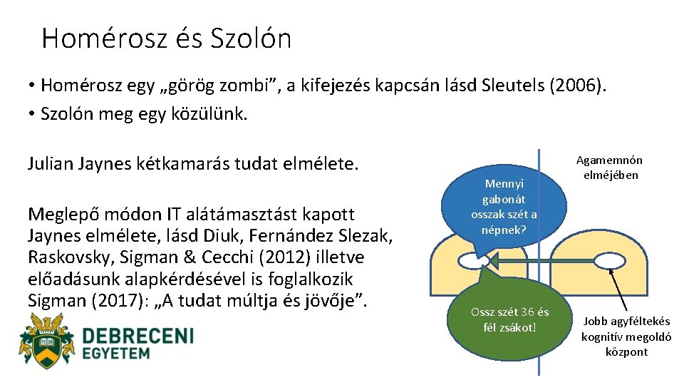 Homérosz és Szolón • Homérosz egy „görög zombi”, a kifejezés kapcsán lásd Sleutels (2006).