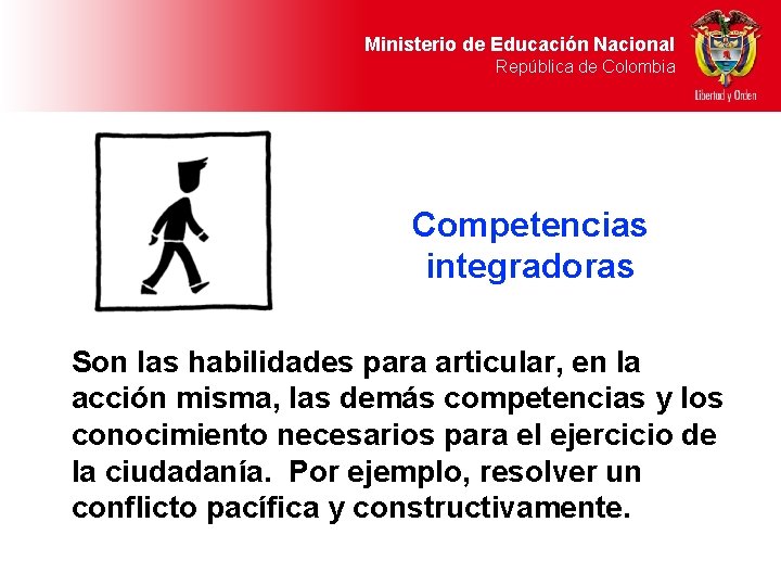 Ministerio de Educación Nacional República de Colombia Competencias integradoras Son las habilidades para articular,