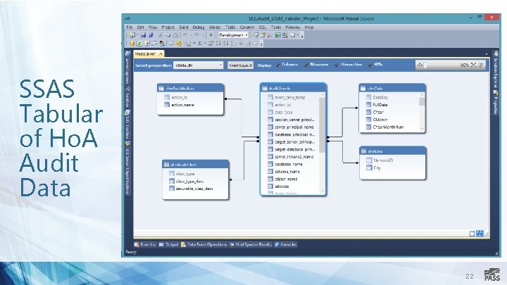 SSAS Tabular of Ho. A Audit Data 22 SSAS Tabular of Ho. A Audit Data 22