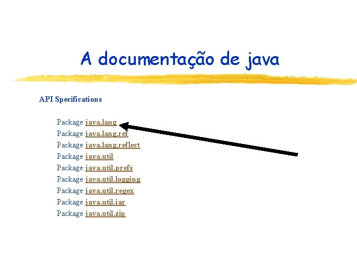 A documentação de java API Specifications Package java. lang. reflect Package java. util. prefs