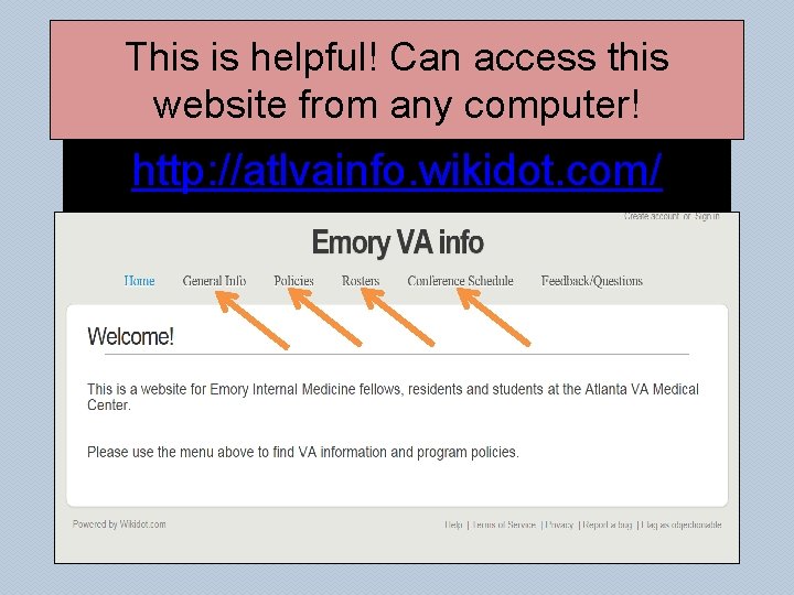 This is helpful! Can access this website from any computer! http: //atlvainfo. wikidot. com/