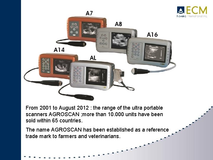 I. HISTORY From 2001 to August 2012 : the range of the ultra portable