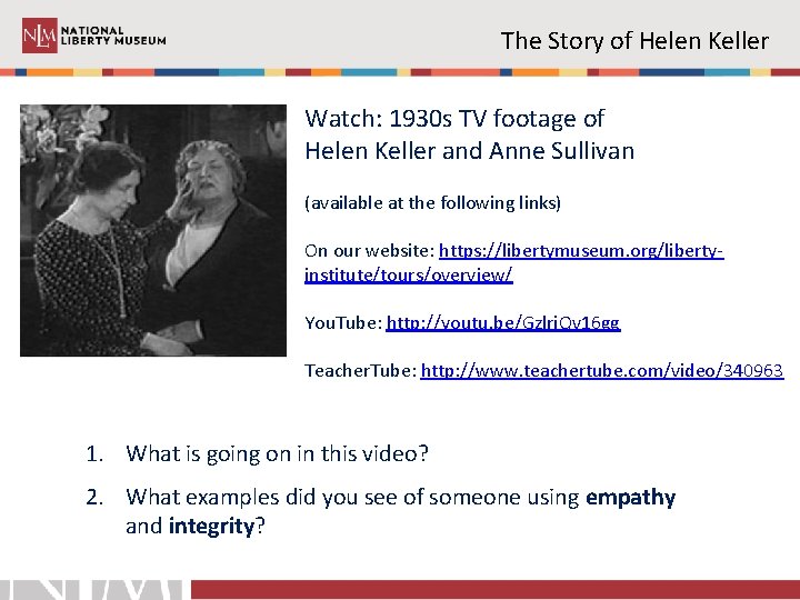 The Story of Helen Keller Watch: 1930 s TV footage of Helen Keller and