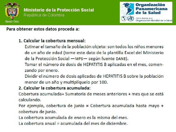 Ministerio de la Protección Social República de Colombia 