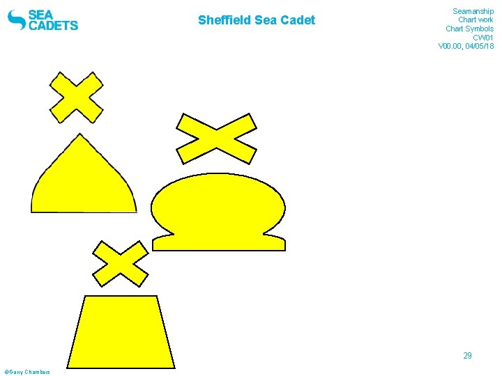 Sheffield Sea Cadet Seamanship Chart work Chart Symbols CW 01 V 00. 00, 04/05/18