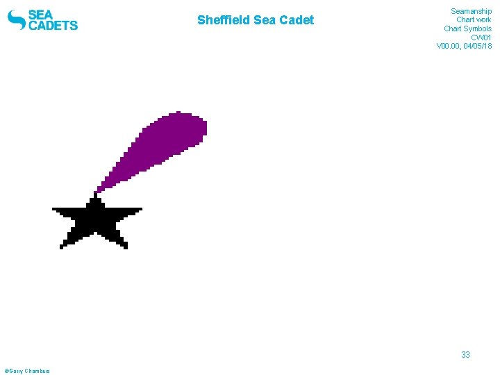 Sheffield Sea Cadet Seamanship Chart work Chart Symbols CW 01 V 00. 00, 04/05/18