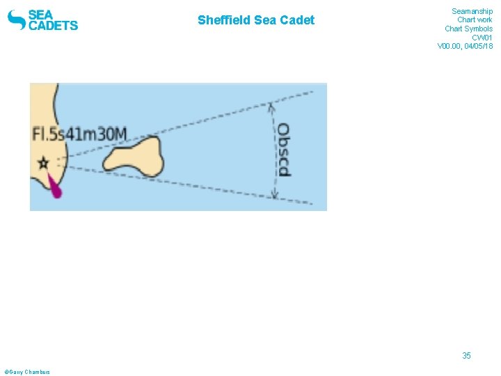 Sheffield Sea Cadet Seamanship Chart work Chart Symbols CW 01 V 00. 00, 04/05/18 Sheffield Sea Cadet Seamanship Chart work Chart Symbols CW 01 V 00. 00, 04/05/18