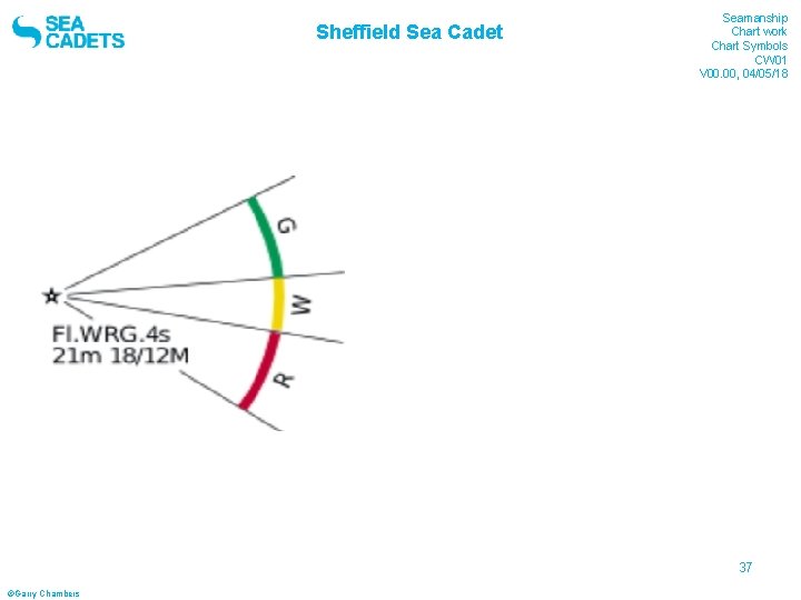 Sheffield Sea Cadet Seamanship Chart work Chart Symbols CW 01 V 00. 00, 04/05/18