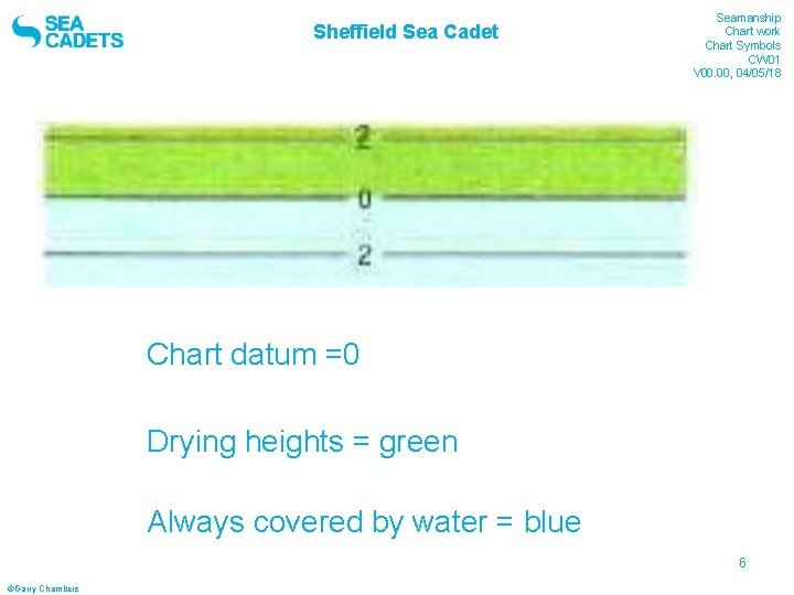 Sheffield Sea Cadet Seamanship Chart work Chart Symbols CW 01 V 00. 00, 04/05/18