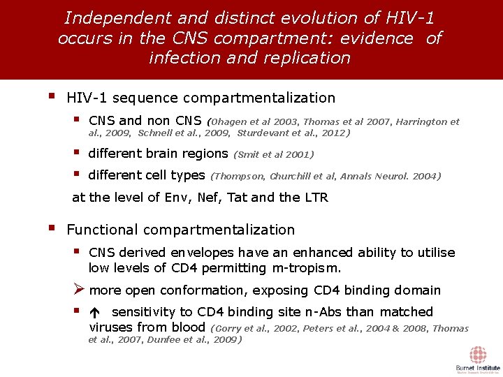 Independent and distinct evolution of HIV-1 occurs in the CNS compartment: evidence of infection