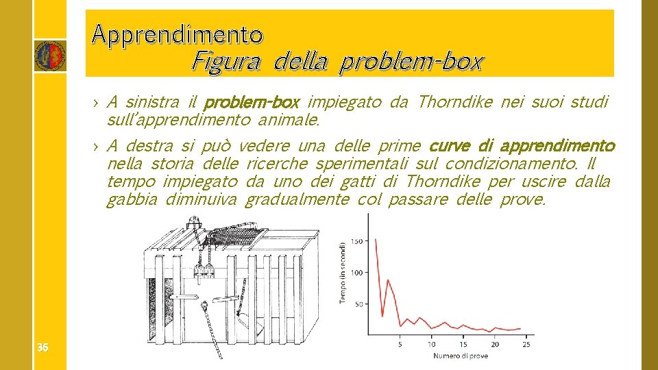 Apprendimento Figura della problem-box › A sinistra il problem-box impiegato da Thorndike nei suoi