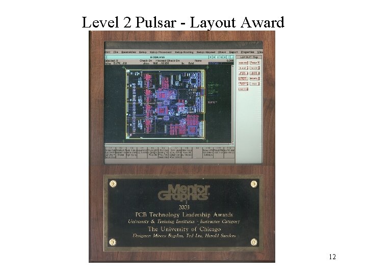 Level 2 Pulsar - Layout Award 12 