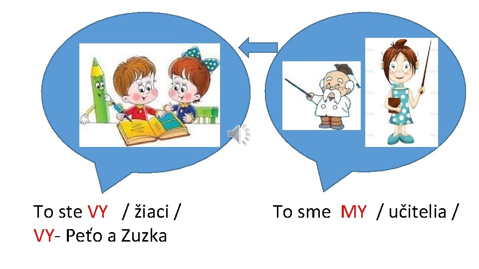 To ste VY / žiaci / VY- Peťo a Zuzka To sme MY /