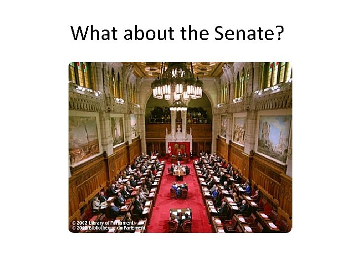 What about the Senate?  What about the Senate?