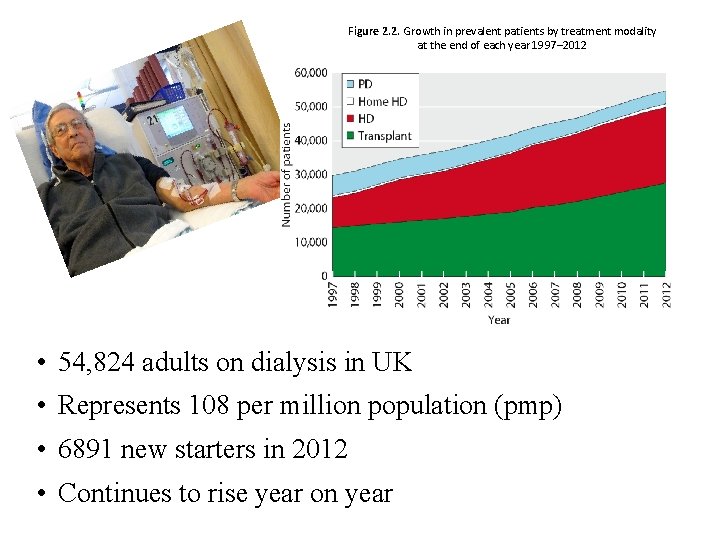 Figure 2. 2. Growth in prevalent patients by treatment modality at the end of
