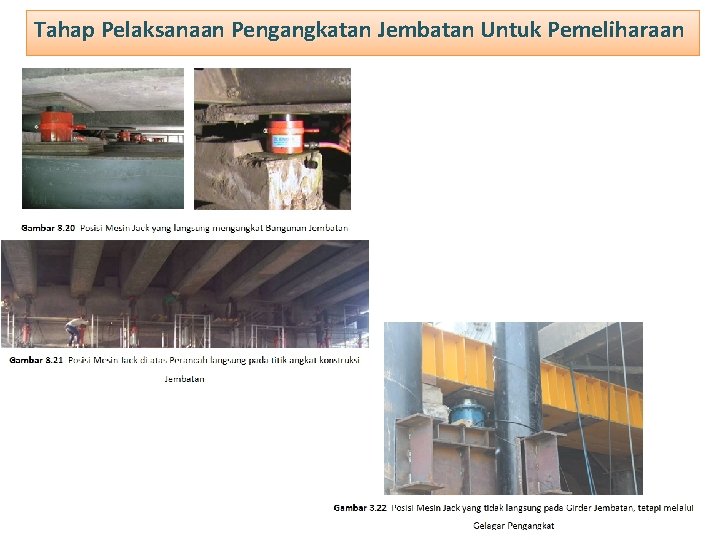 Tahap Pelaksanaan Pengangkatan Jembatan Untuk Pemeliharaan 